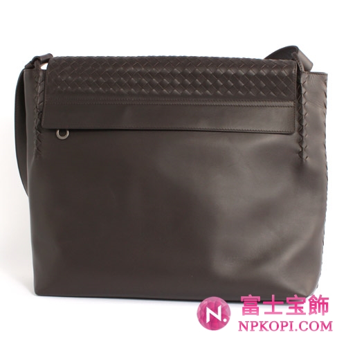 Bottega Veneta/ボッテガ・ヴェネタ  カーフレザー ショルダーバッグ ダークブラウン 221065V46512040